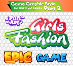 illustrator图形样式－动漫游戏风格：Epic Text Graphic style